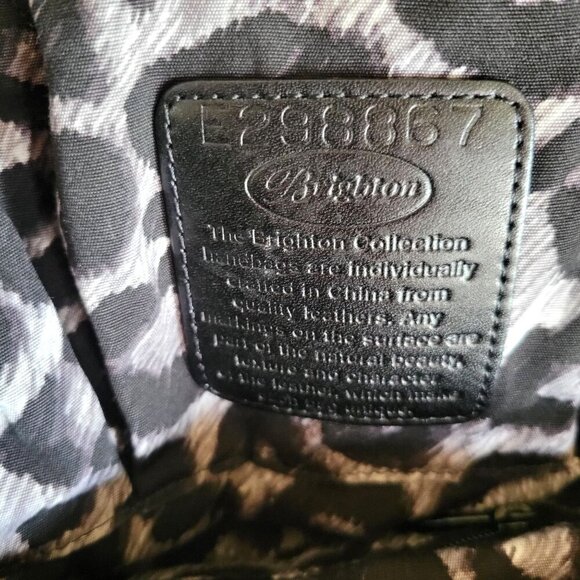 Brighton Floral Madison Shoulder Purse Hobo Black Red Pink Gray Nylon - Picture 8 of 11